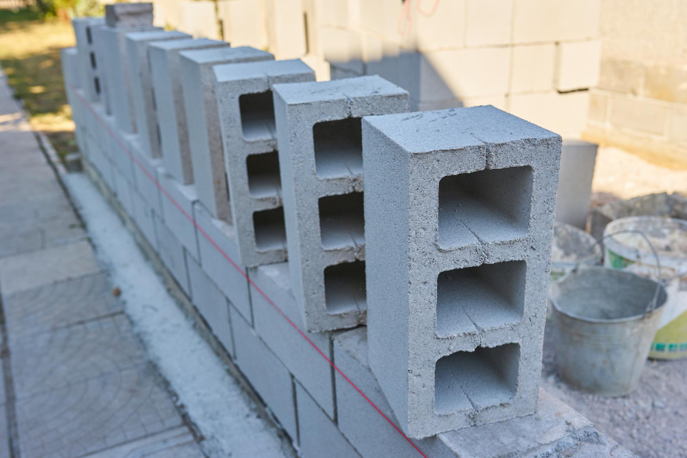 trabalhador constroi uma parede de blocos de concreto para uma nova casa.jpeg